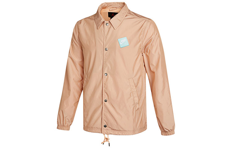 Lookbook 乔丹粉色字母印花编织运动夹克 CZ4825-805