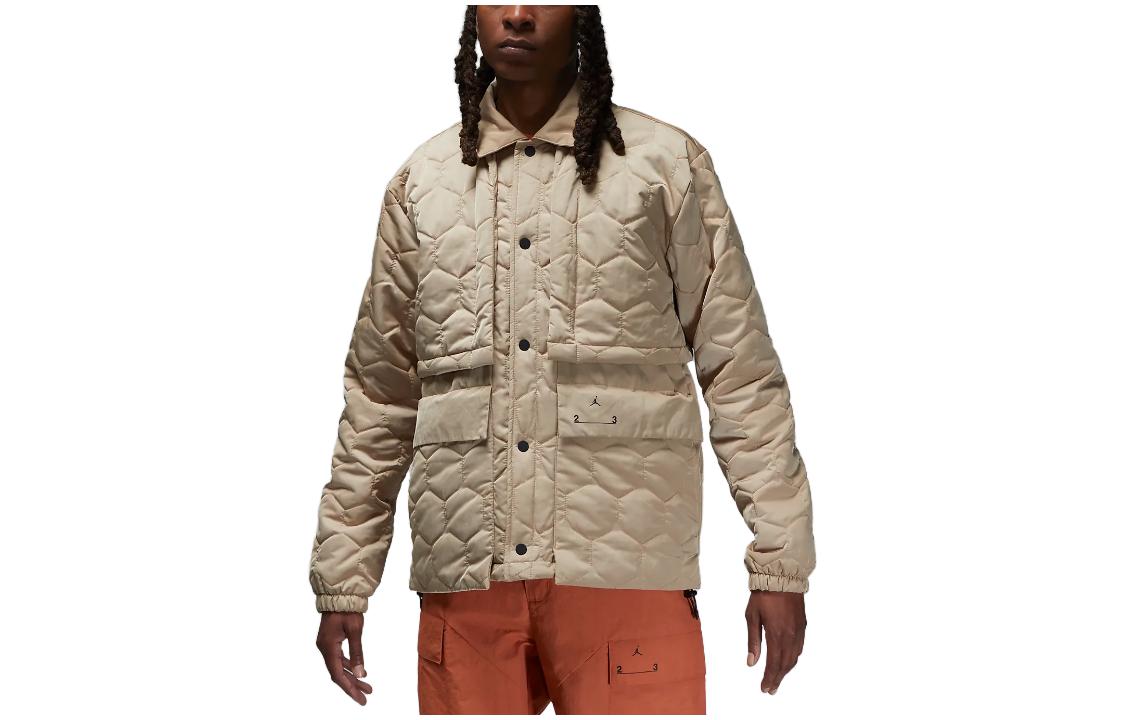 Jordan Plaid Pocket Zip-Up Jacket Khaki () DV7695-254