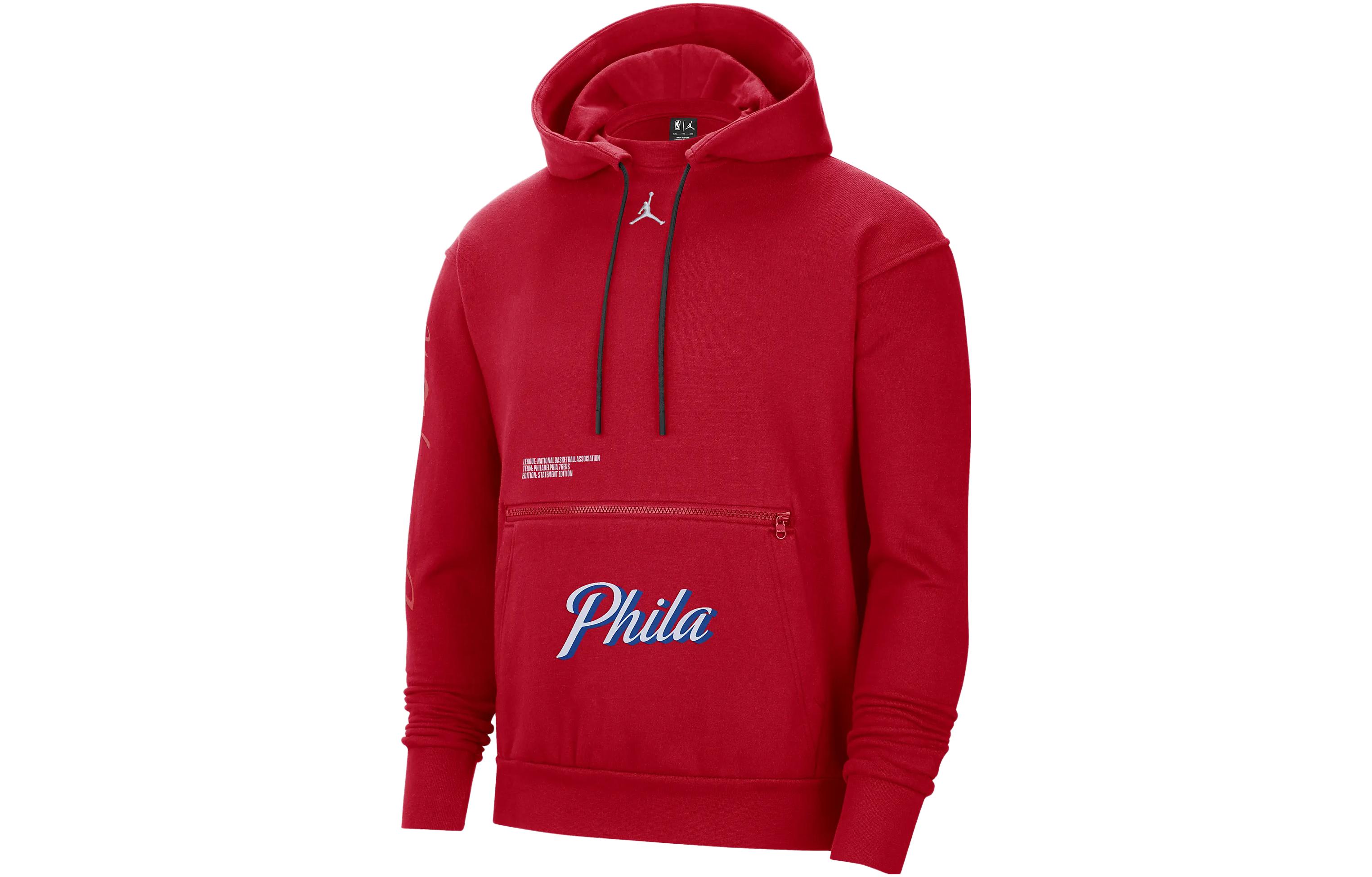 Jordan Printed American Hoodie Red Pullover Sweatshirt Long Sleeve DR7005-657