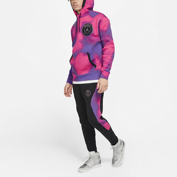 Shop 조던 프린티드 플리스 풀오버 후디 미스틱 퍼플 CK9650-510