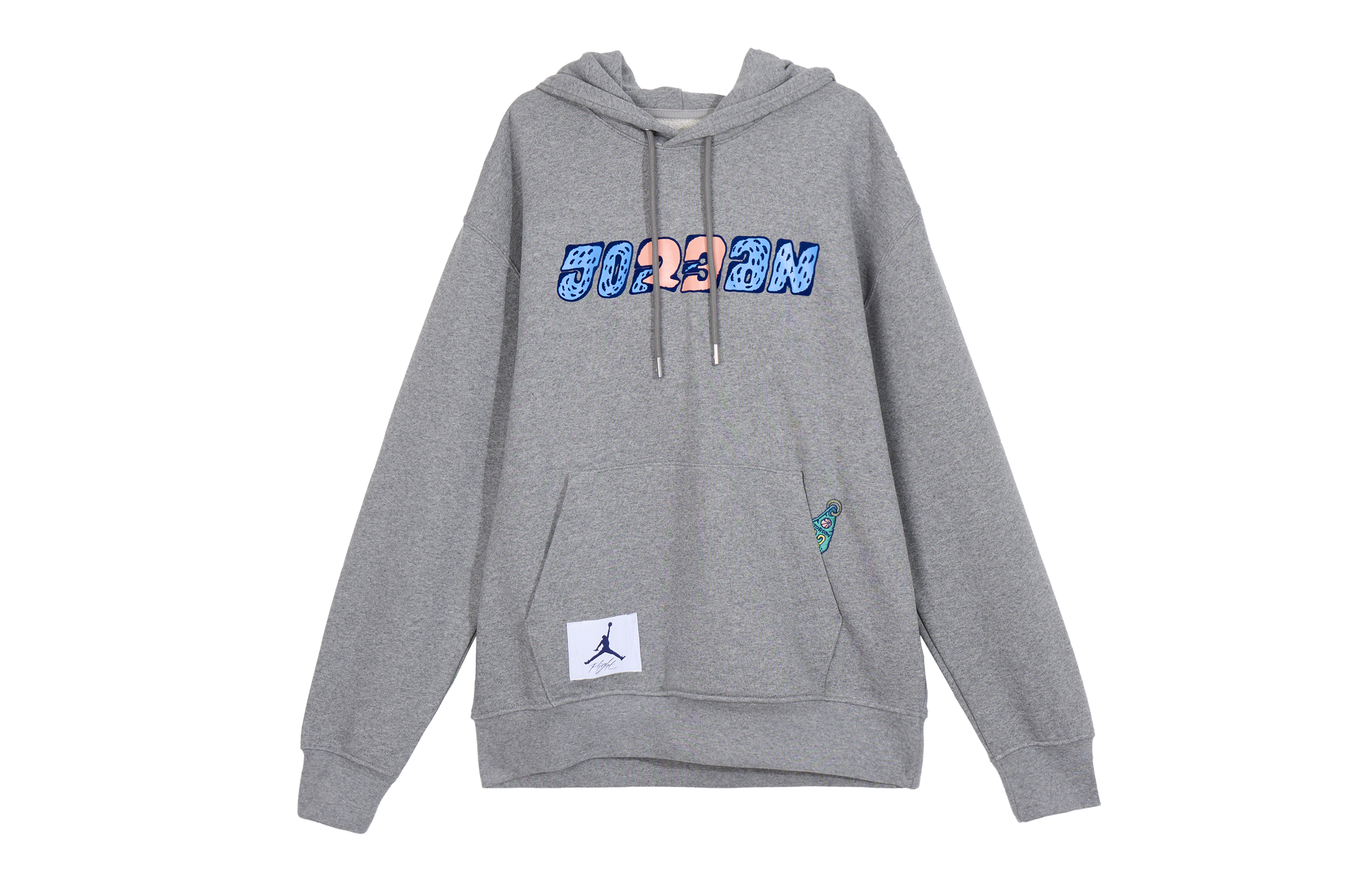 Jordan Printed Graphic Hoodie Unisex Long Sleeve - Carbon Gray FV8596-091