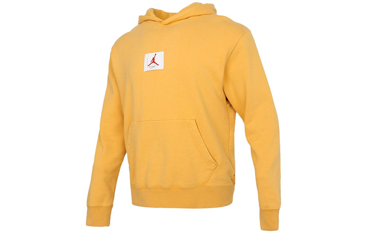 Jordan Printed Pullover Hoodie Suede Brown Vintage Style CZ6094-217