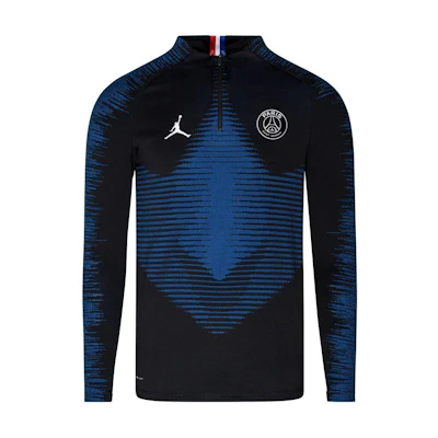Jordan PSG 19/20 Player Half-Zip Training Top Blue Unisex Football Jersey. CT3537-010