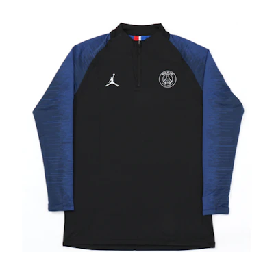 Jordan PSG 2019-20 Fourth Away Half-Zip Training Sweatshirt Navy CT3540-010