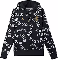 Jordan PSG All-Over Print Fleece Pullover Hoodie Black CV9955-010 Jordan PSG All-Over Print Fleece Pullover Hoodie Black CV9955-010
