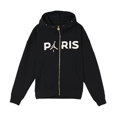 Jordan PSG Black Alphabet Knit Hoodie CV9951-010
