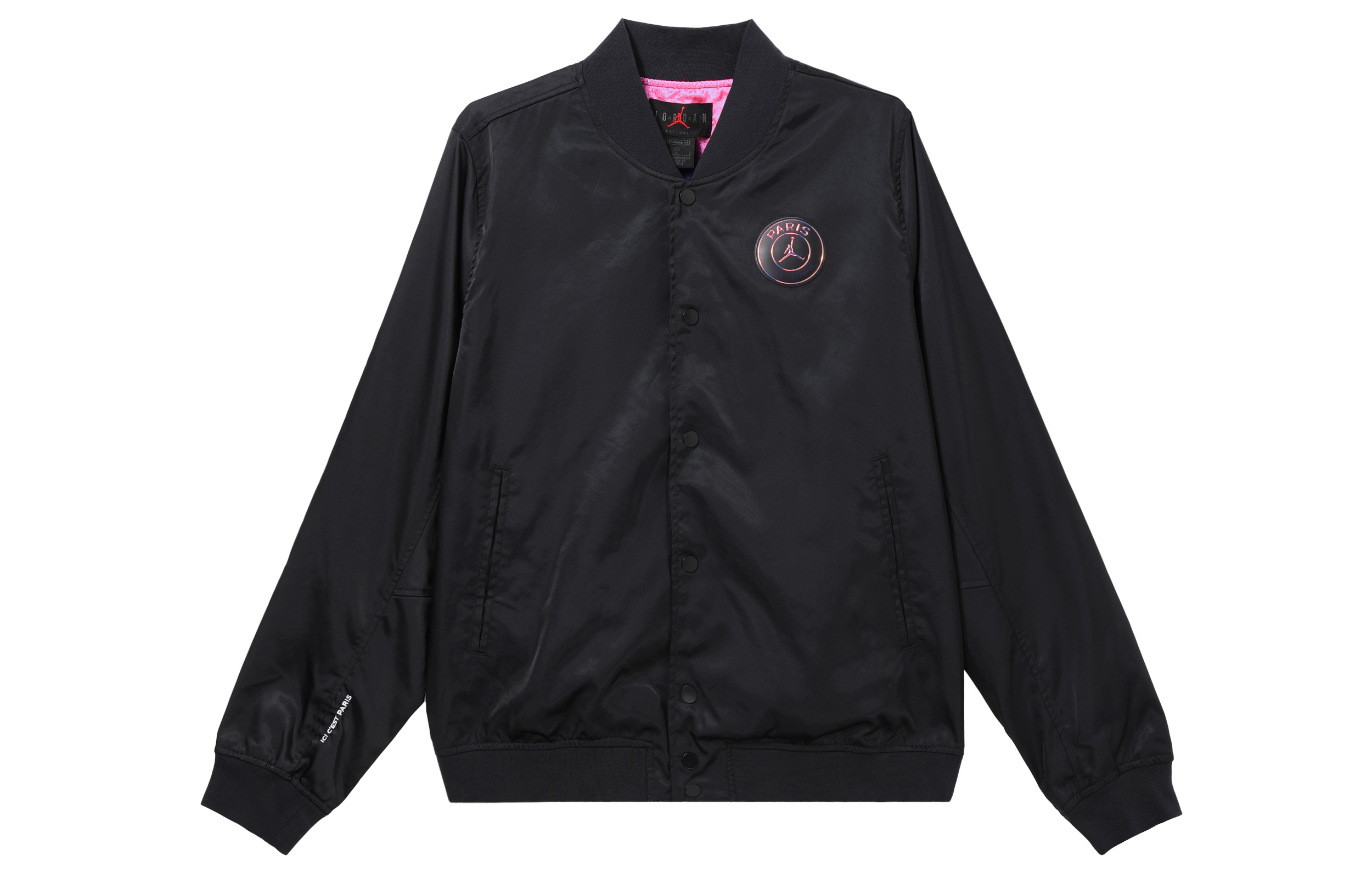 Jordan PSG Black Bomber Jacket - Paris Saint-Germain Casual Sportswear CV3289-010