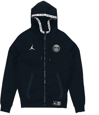 Jordan PSG Black Cat Paris Jaket Hoodie Zip Penuh Fleece Hitam BQ8347-010 Order Jordan PSG Black Cat Paris Jaket Hoodie Zip Penuh Fleece Hitam BQ8347-010
