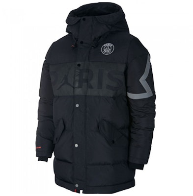 Jordan PSG Negra Chaqueta Invierno Acolchada Sudadera Deportes Fútbol. BQ8371-010 Order Jordan PSG Negra Chaqueta Invierno Acolchada Sudadera Deportes Fútbol. BQ8371-010