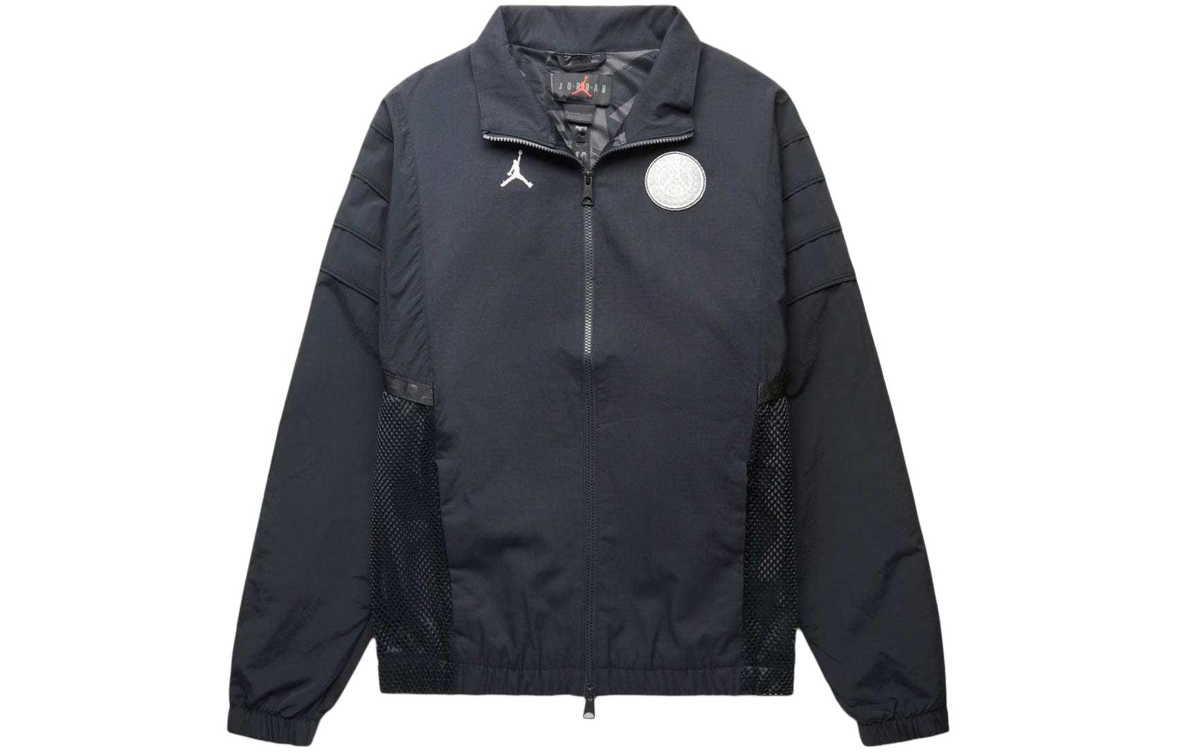 Jordan PSG Club Black Logo Track Jacket Casual Sportswear DM3090-010