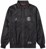 Jordan PSG Club Crest Solid Color Bomber Jacket Black BQ8370-010