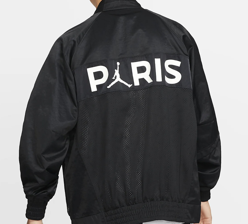 Shop ジョーダン PSG クラブ クレスト ソリッドカラー ボンバージャケット ブラック BQ8370-010