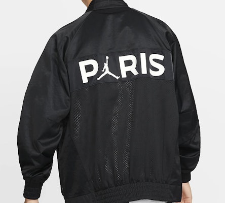 Jordan PSG Club Crest Solid Color Bomber Jacket Black BQ8370-010 Shop Jordan PSG Club Crest Solid Color Bomber Jacket Black BQ8370-010