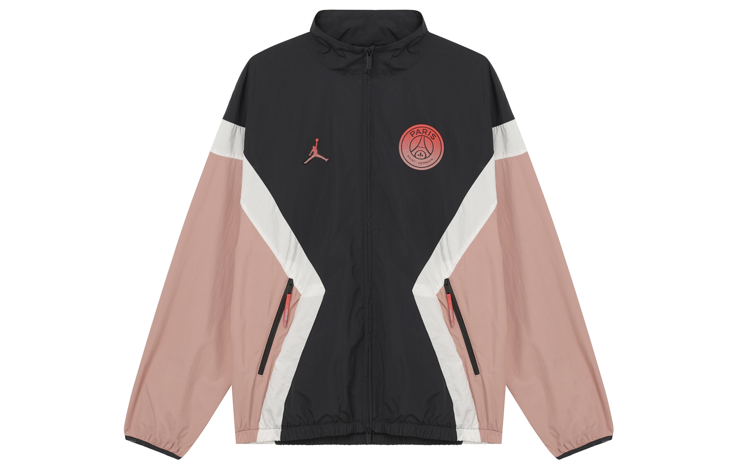 Jordan PSG FW24 Anthem Tri-Color Retro Track Jacket Rust Pink/Grey/White/Infrared FV7741-685