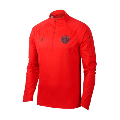 Jordan PSG Half-Zip Drill Top PSG Red Pullover Sweatshirt AJ2317-657