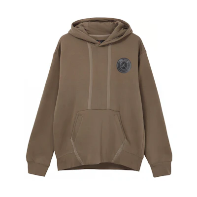 Jordan PSG Logo Fleece Hoodie Beige Casual Pullover DZ2924-274