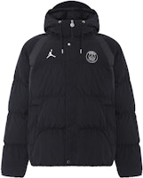 Jordan PSG Logo Hooded Puffer Jacket Black Winter Paris Edition DB6495-010 Jordan PSG Logo Hooded Puffer Jacket Black Winter Paris Edition DB6495-010