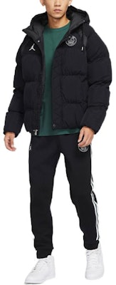 乔丹PSG标志连帽羽绒夹克黑色冬季巴黎版 DB6495-010 Shop 乔丹PSG标志连帽羽绒夹克黑色冬季巴黎版 DB6495-010