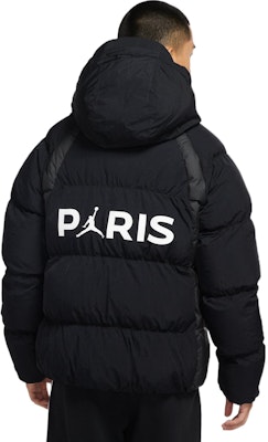 乔丹PSG标志连帽羽绒夹克黑色冬季巴黎版 DB6495-010 Details for 乔丹PSG标志连帽羽绒夹克黑色冬季巴黎版 DB6495-010