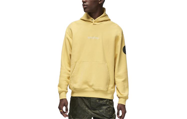 Jordan PSG Loose Fit Fleece Hoodie Saturn Gold Embroidered Logo FN5324-700 圖 2