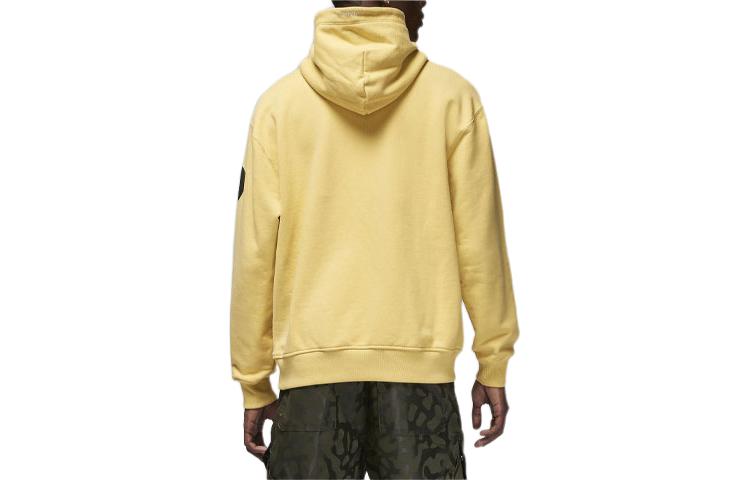 Jordan PSG Loose Fit Fleece Hoodie Saturn Gold Embroidered Logo FN5324-700 圖 3