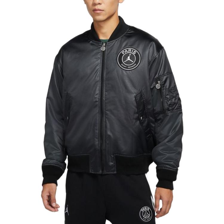 Purchase 乔丹PSG MA-1黑色冬季纯色飞行夹克休闲款式. DB6493-010