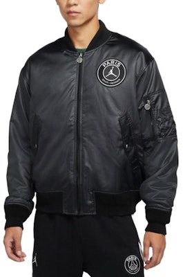 乔丹PSG MA-1黑色冬季纯色飞行夹克休闲款式. DB6493-010 Purchase 乔丹PSG MA-1黑色冬季纯色飞行夹克休闲款式. DB6493-010