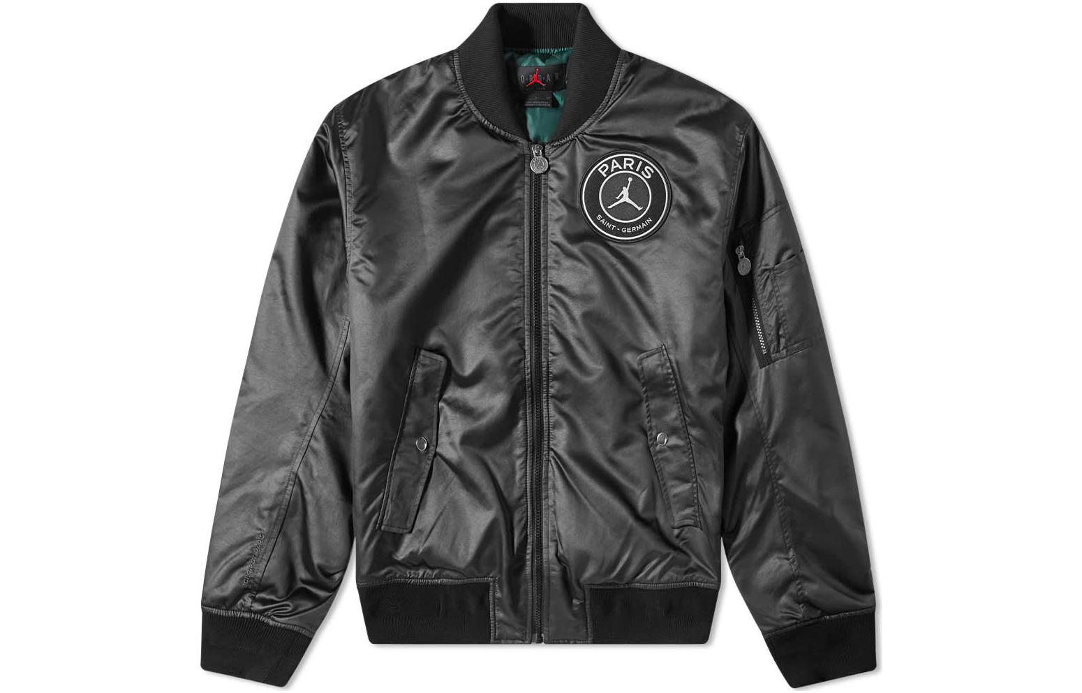 Jordan PSG MA-1 Flight Jacket Black Casual Sportswear DB6492-010