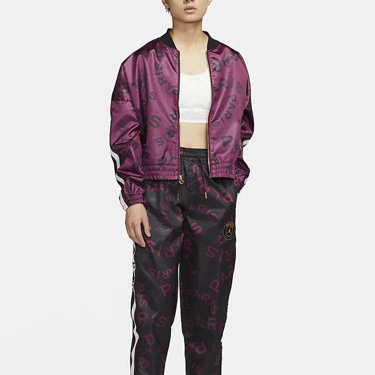 Shop 乔丹PSG紫色休闲运动夹克男女通用 CU5320-610