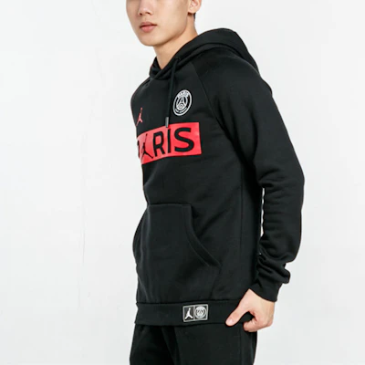 Sudadera Jordan PSG Retro Colorblock Negra - Hoodie Paris Saint-Germain BQ8351-011 Details for Sudadera Jordan PSG Retro Colorblock Negra - Hoodie Paris Saint-Germain BQ8351-011