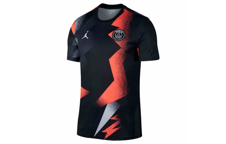 Jordan PSG Training Crewneck Soccer Tee Black BV6100-011