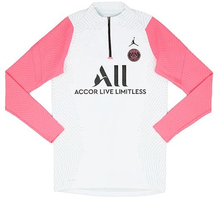 乔丹 PSG x Futura 标志拼色半拉链长袖球衣 20/21 白色 男款 DC0926-101 Buy 乔丹 PSG x Futura 标志拼色半拉链长袖球衣 20/21 白色 男款 DC0926-101