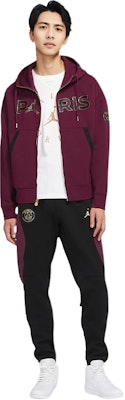 Jordan PSG Zip-Up Rajutan Kardigan Maroon Hadiah CV9951-610 Purchase Jordan PSG Zip-Up Rajutan Kardigan Maroon Hadiah CV9951-610