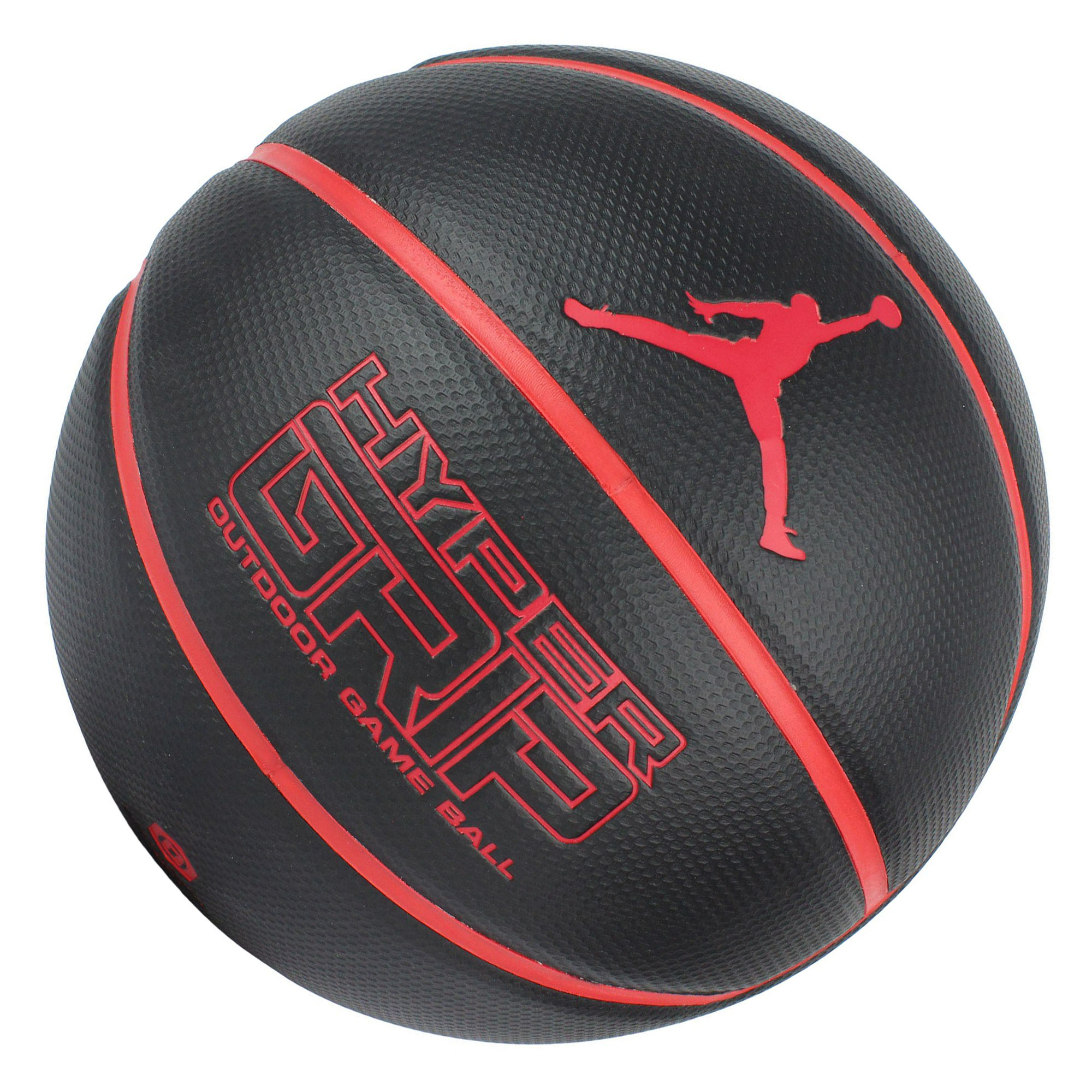 Shop Jordan PU Basketball Durable Black Red Size 7 Unisex Training Ball BB0622-075