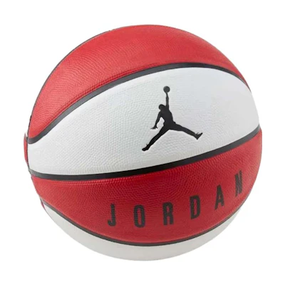Jordan PU Basketball Durable Non-Slip High Elasticity White/Red Size 7 Unisex Training J000186561107