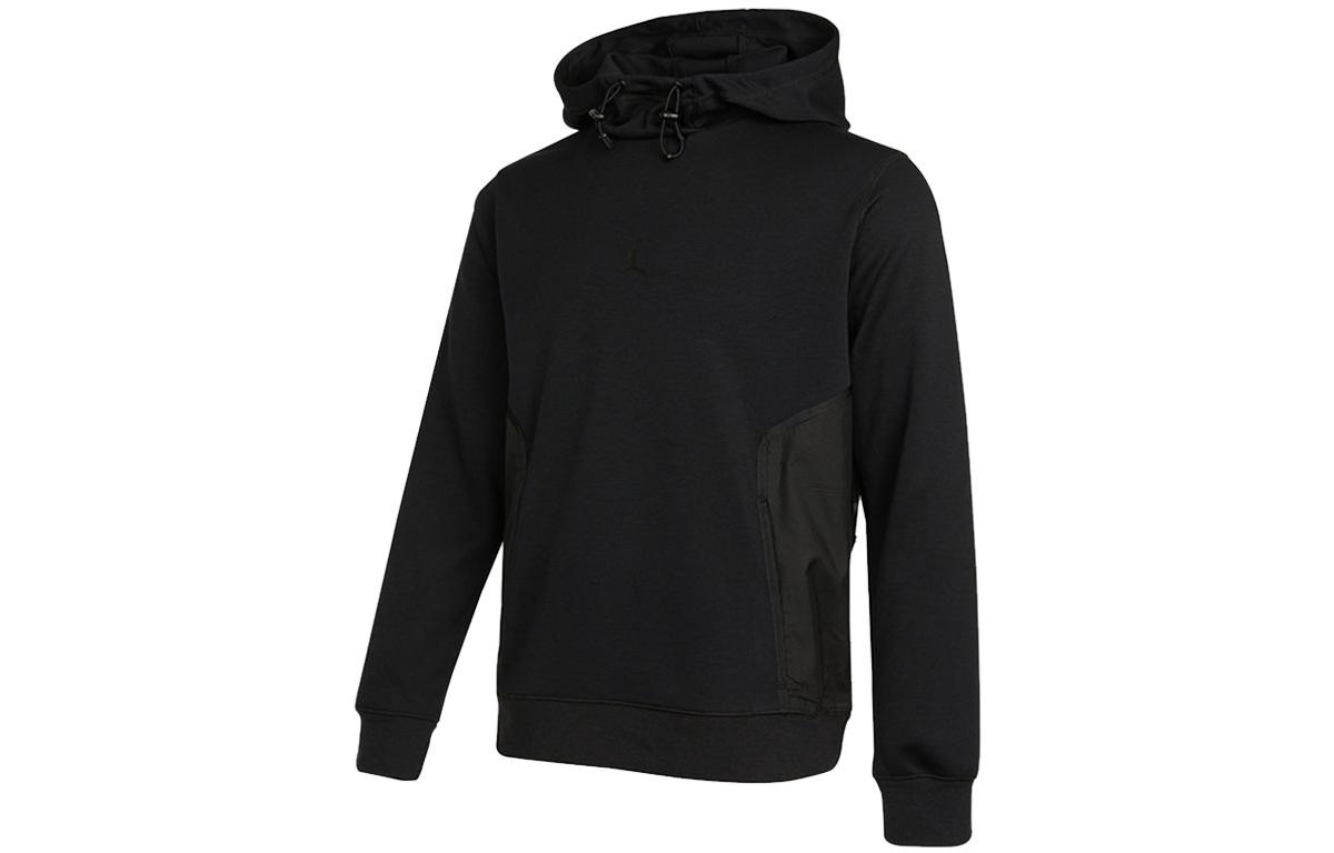 Jordan Pullover Logo Sweatshirt Black Casual Sportswear Gift for Him DA9850-010