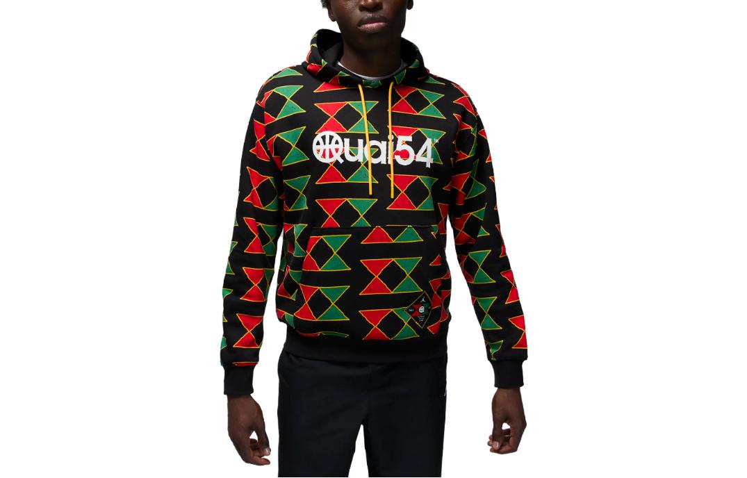 Jordan Quai 54 All-Over Print Hoodie Black () FJ6982-010