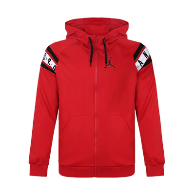 Jordan Red Casual Sports Long-Sleeve Hooded Jacket AR2249-687