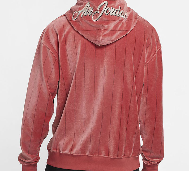 Purchase 乔丹红色条纹羊羔绒短款卫衣 CD5740-605