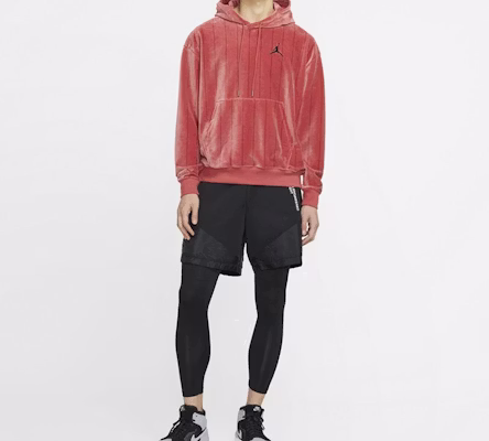 乔丹红色条纹羊羔绒短款卫衣 CD5740-605 Details for 乔丹红色条纹羊羔绒短款卫衣 CD5740-605