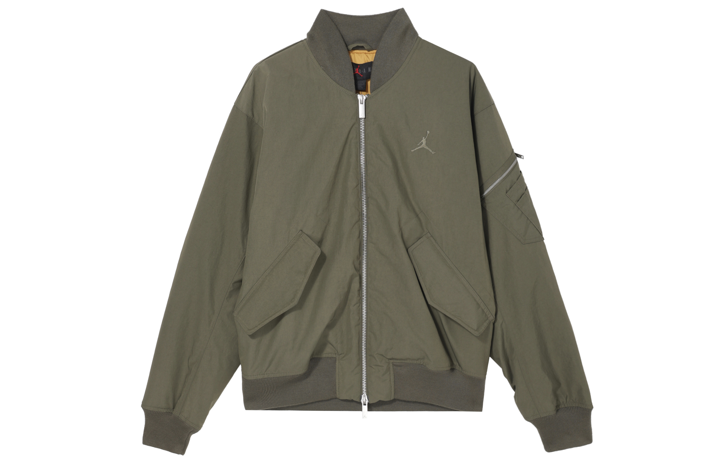 Jordan Renegade  Olive Green Logo Zip Jacket Outdoor Casual Sportswear FV7268-222