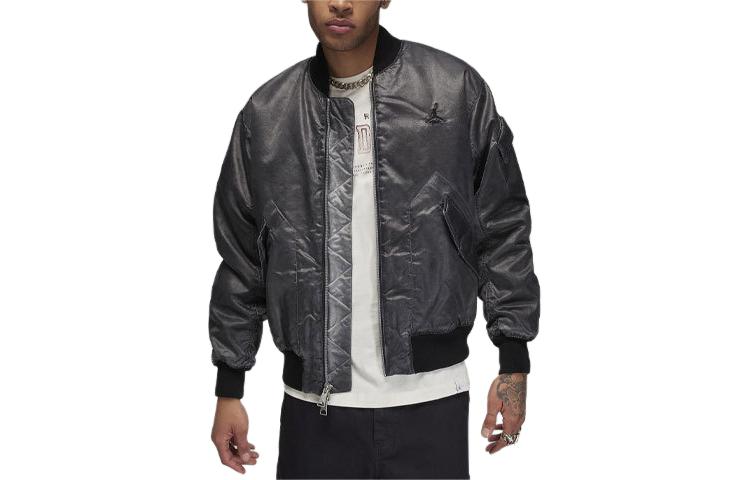 Jordan Renegade Essentials Logo Embroidered Jacket Black ( Casual Jacket) FN6543-010