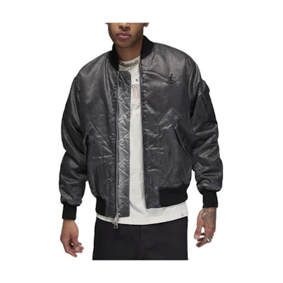 Jordan Renegade Essentials Logo Embroidered Jacket Black ( Casual Jacket) FN6543-010