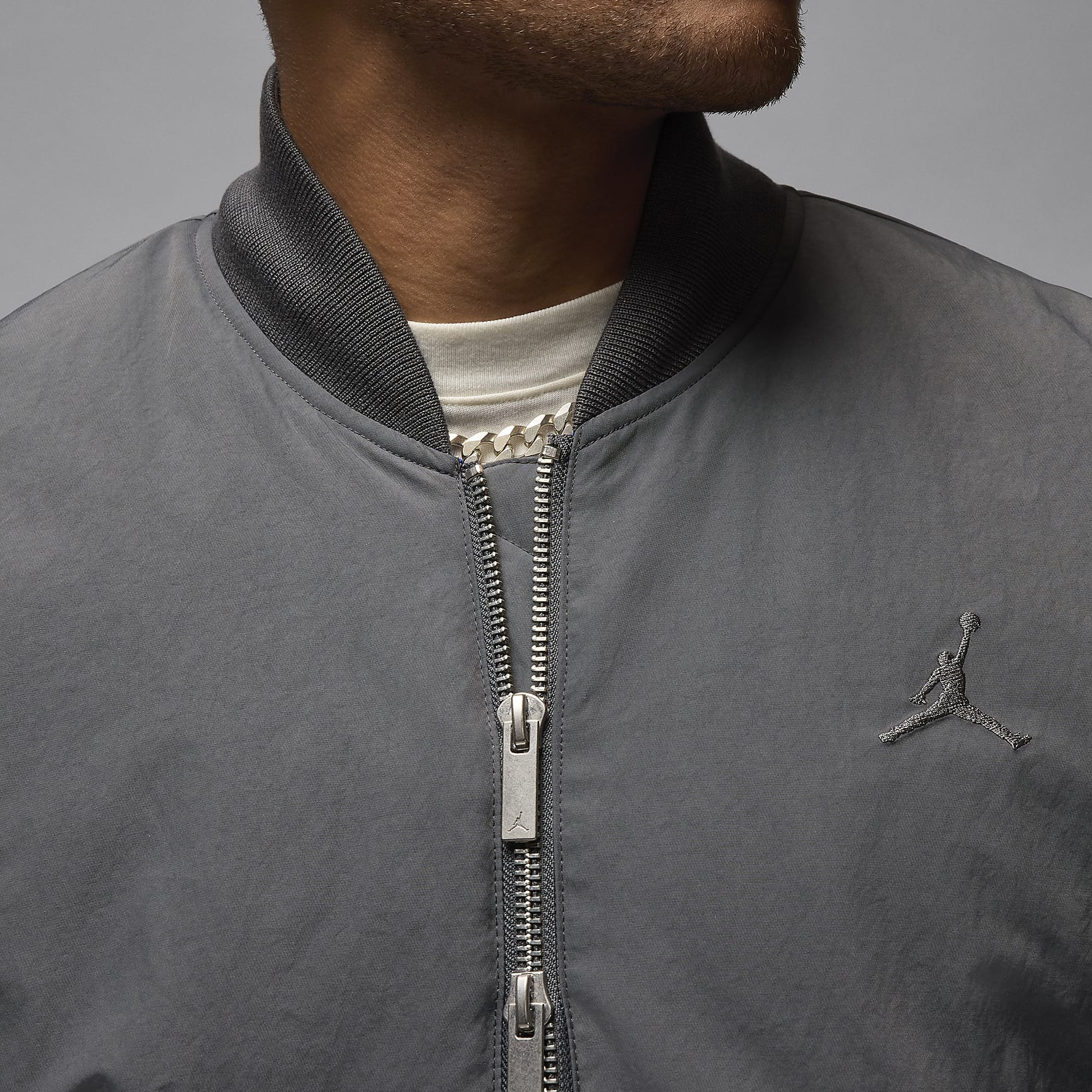Jordan Renegade Iron Grey Outdoor Sports Zip-Up Jacket with Logo FV7268-068 圖 4