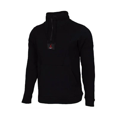 Jordan Retro-Style Half-Zip Pullover Sweatshirt Black AV2293-010