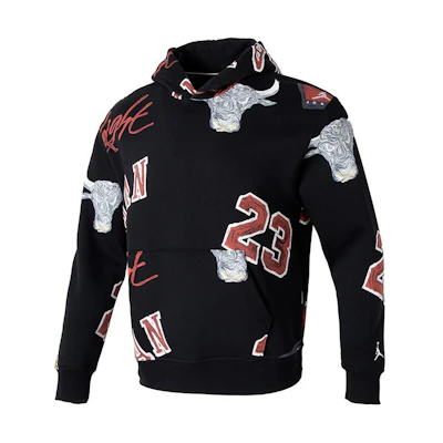 Jordan Retro All-Over Print Hoodie Black () FN4546-010