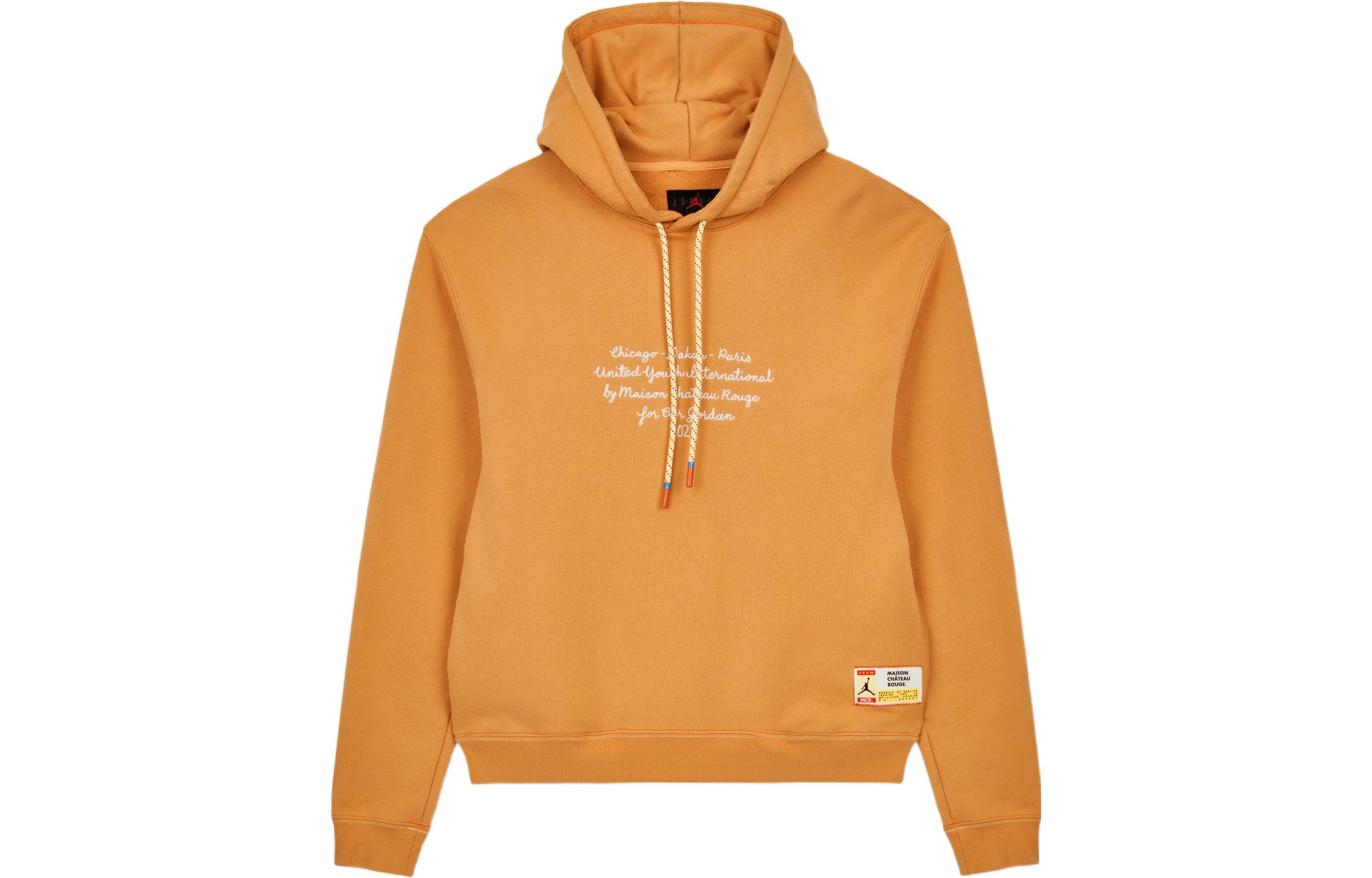 Jordan Retro Collegiate Letter Print Sweatshirt Orange (Asia Edition) DJ9773-839