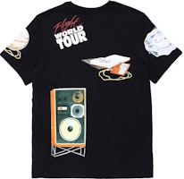 Jordan Retro Kaos Crewneck Grafis Hitam Lengan Pendek. DQ7379-010 Lookbook Jordan Retro Kaos Crewneck Grafis Hitam Lengan Pendek. DQ7379-010