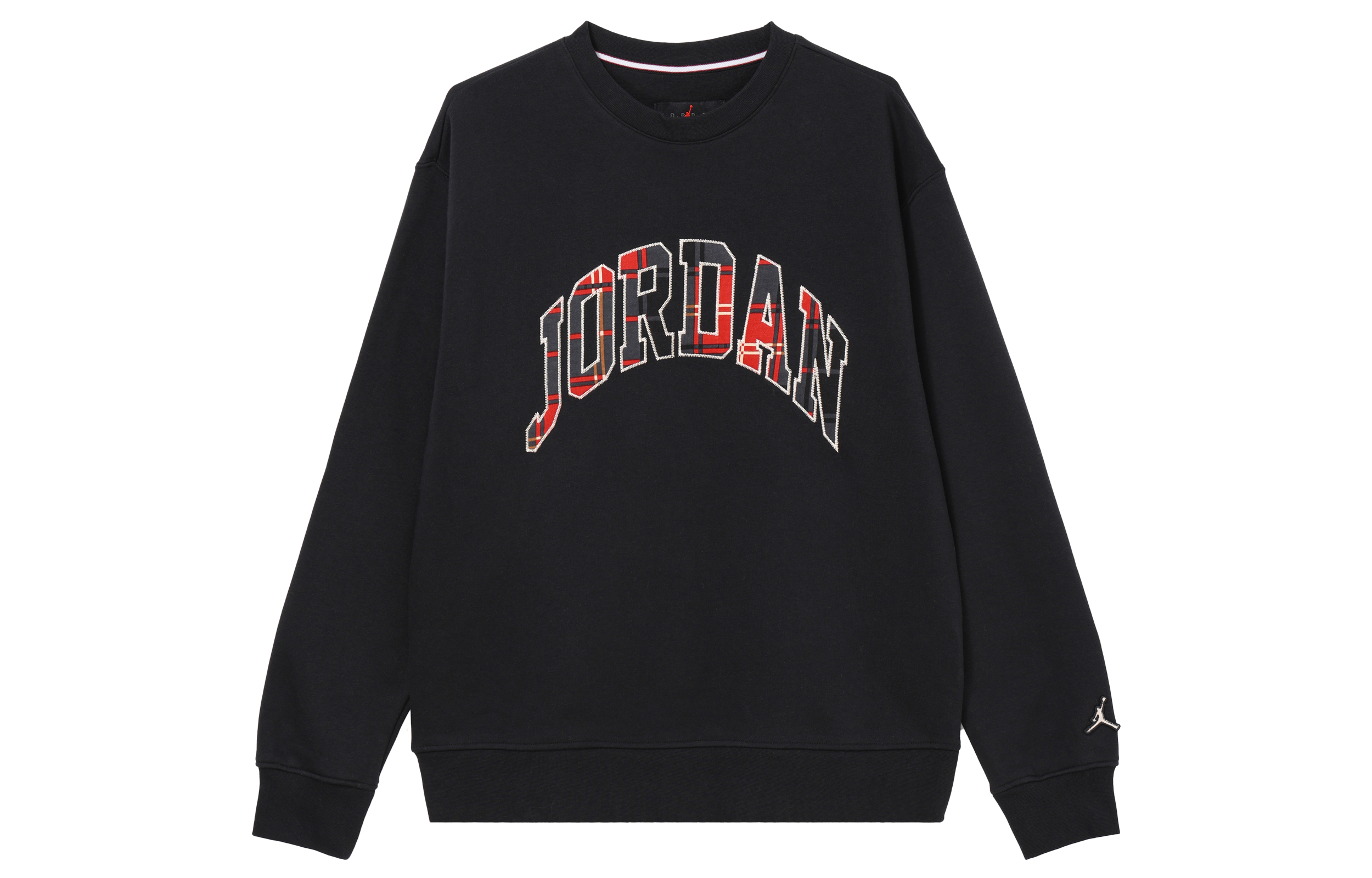 Jordan Retro Letter Print Crewneck Pullover Sweatshirt Black DV1576-010