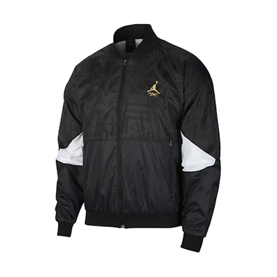 Jordan Retro Logo Print Track Jacket Black CJ9097-010